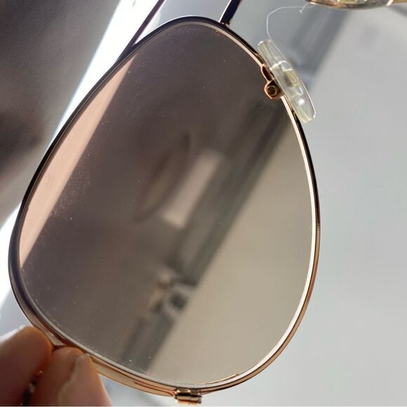 MICHAEL KORS SICILY M2045S 200 ROSE GOLD BROWN 59/13 59mm AVIATOR SUNGLASS G921 - Picture 7 of 9